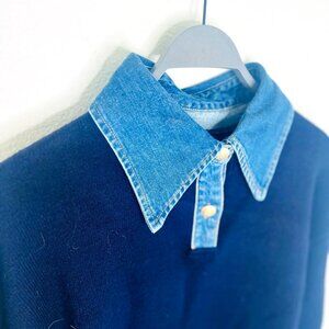 Commense 2-in-1 Panel Lapel Sweater - Size M (NWT)